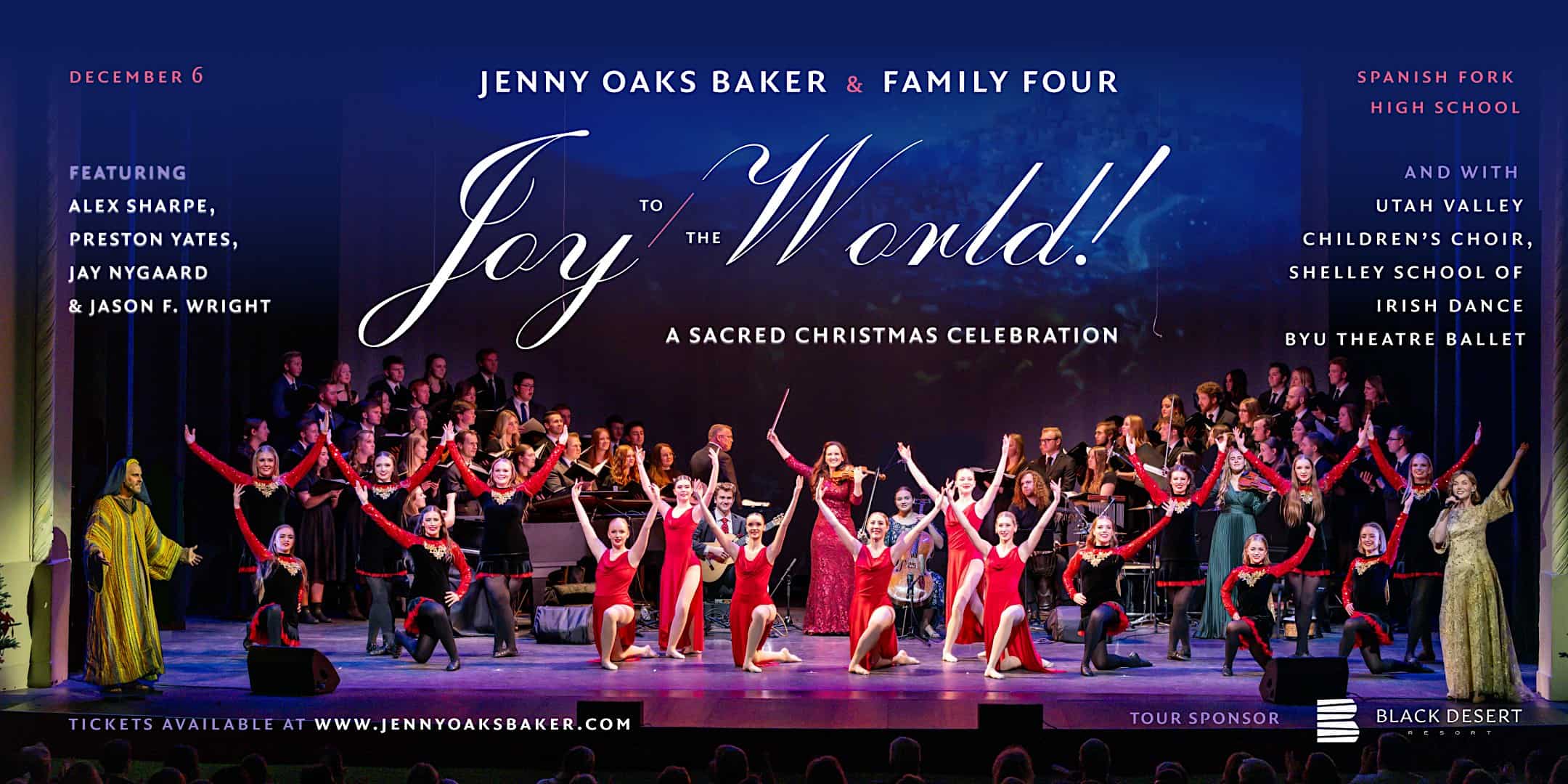 Jenny Oaks Baker & Family Four in “Joy to the World! A Sacred Celebration” – Spanish Fork, UT