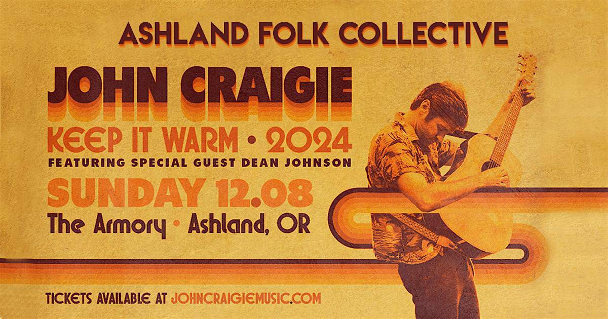 John Craigie with special guest Dean Johnson | 21+ ONLY – Ashland, OR