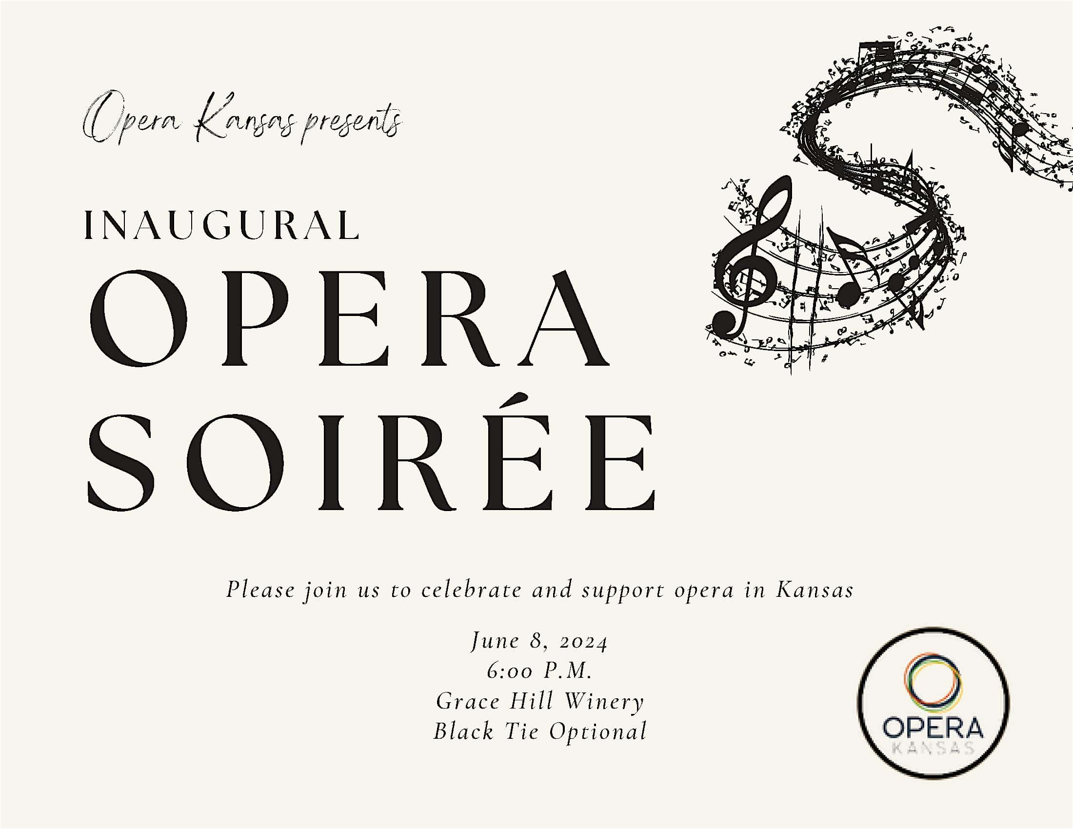 Opera Kansas Inaugural Opera Soirée – Whitewater, KS