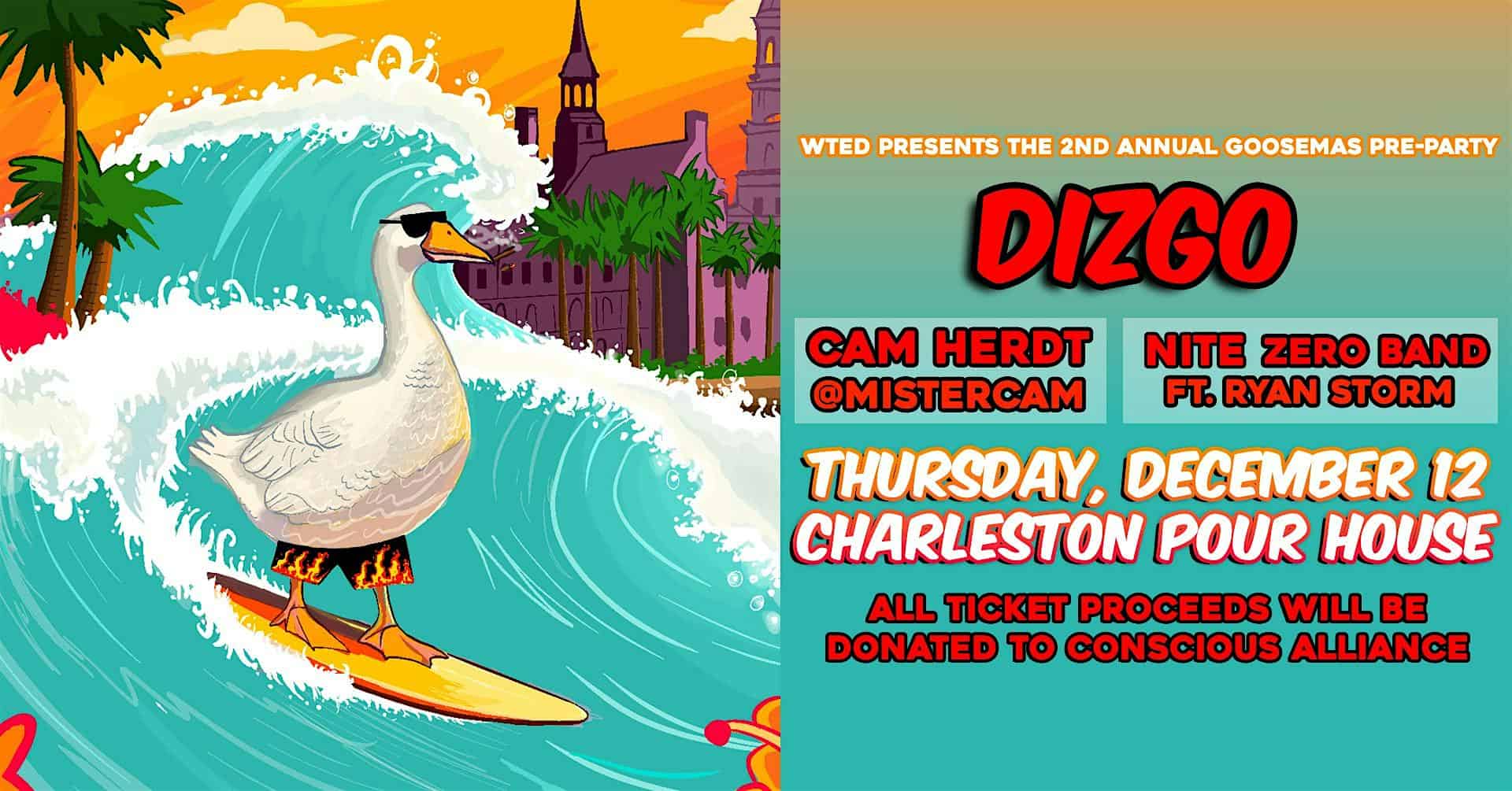 Dizgo w/ Cam Herdt (@mistercam) & Nite Zero Band ft. Ryan Storm – Charleston Pour House, SC