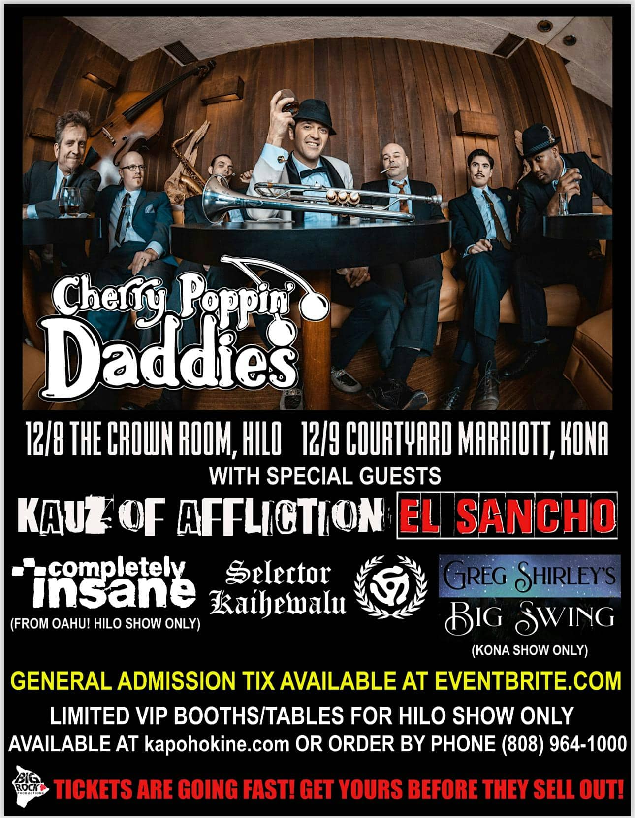 Cherry Poppin’ Daddies LIVE in Hilo! – Hilo, HI