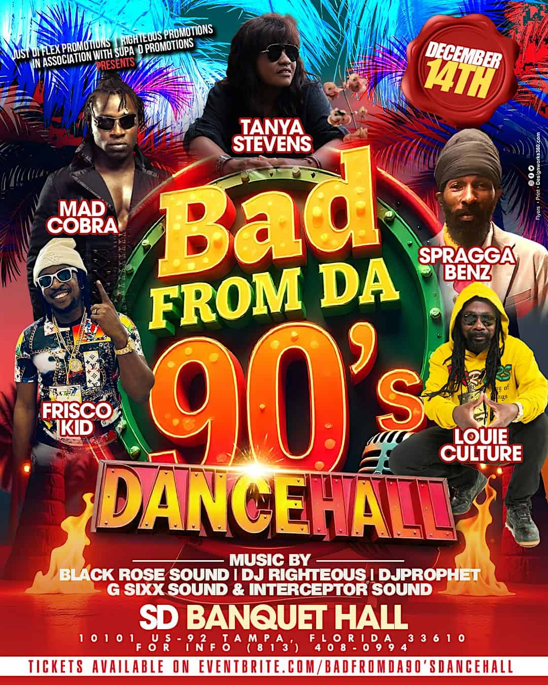 Bad From Da 90’s Dancehall – Tampa, FL