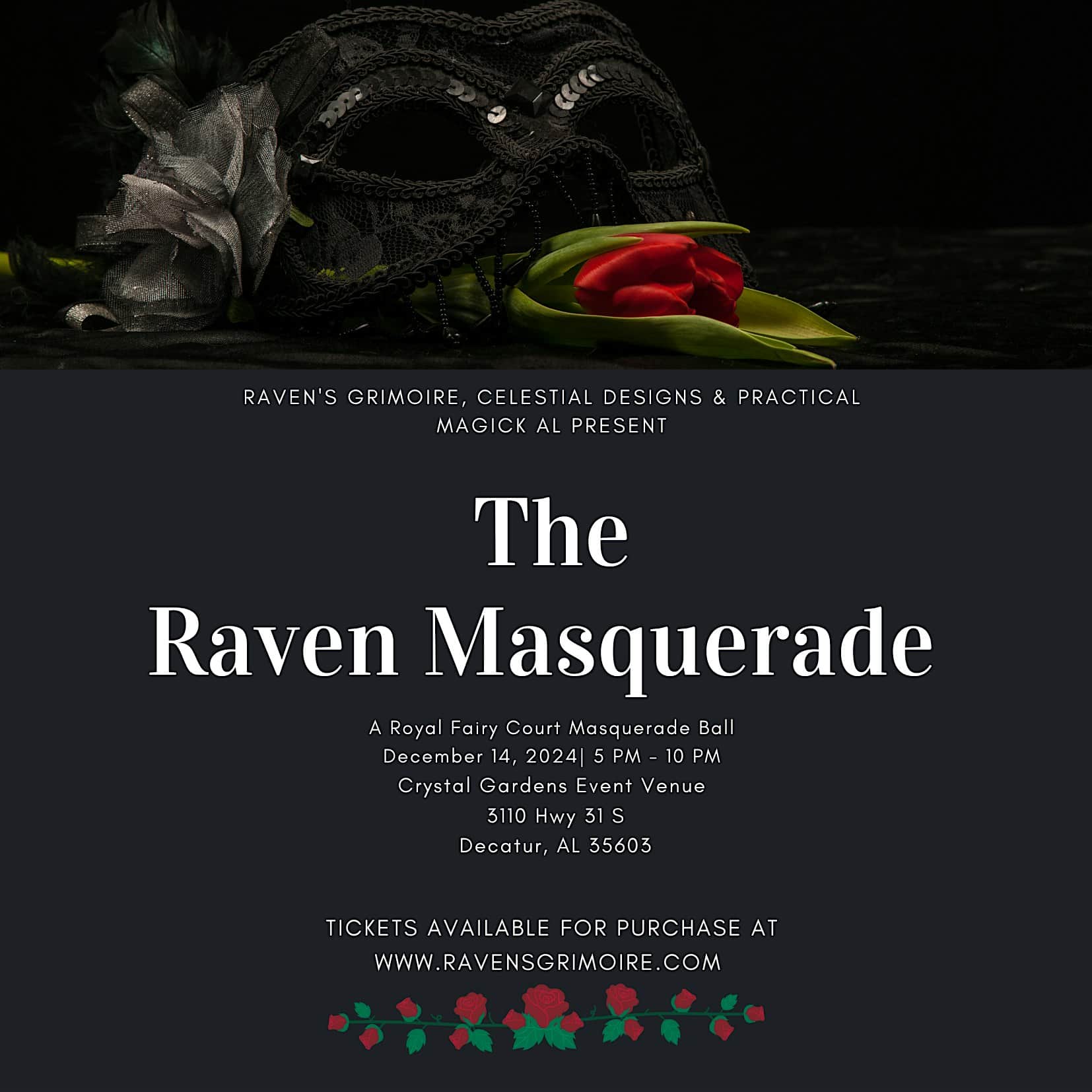 The Raven Masquerade: A Royal Fairy Court Masquerade Ball – Decatur, AL