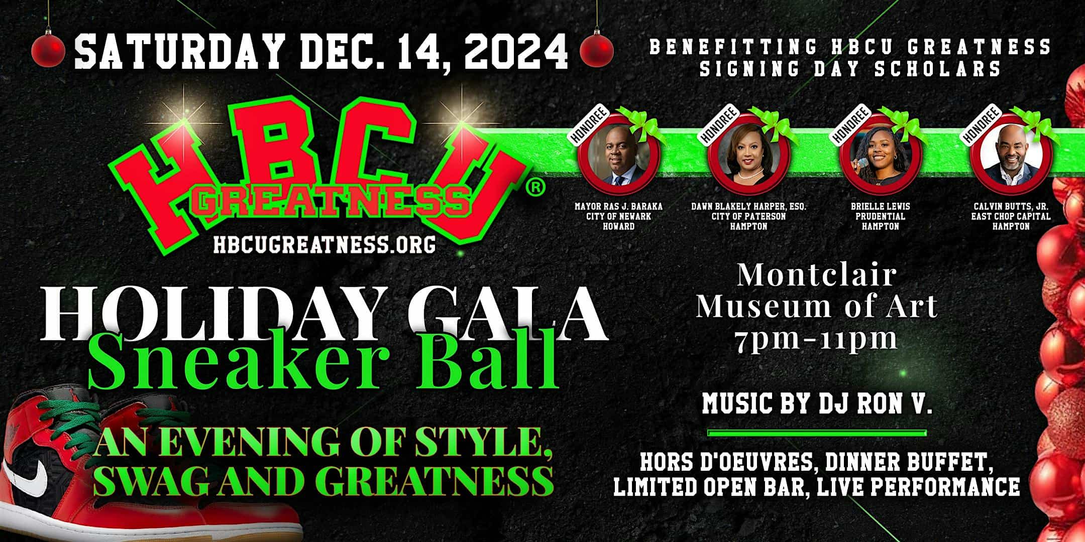 HBCU Greatness Holiday Gala Sneaker Ball – Montclair, NJ