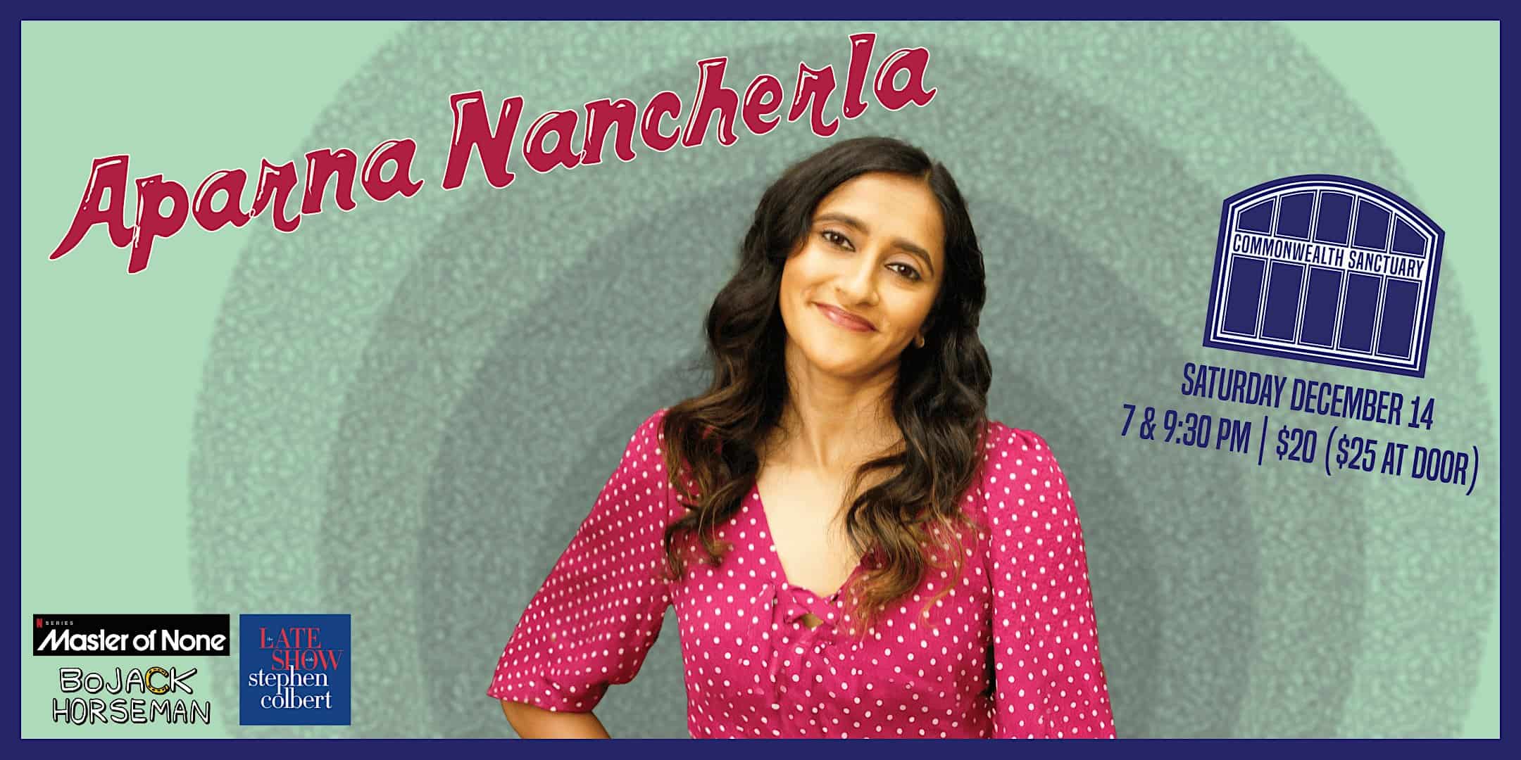 APARNA NANCHERLA presented by Commonwealth Sanctuary – Dayton, KY