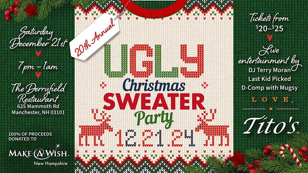 20th Annual “Ugly Christmas Sweater Party” – Manchester, NH