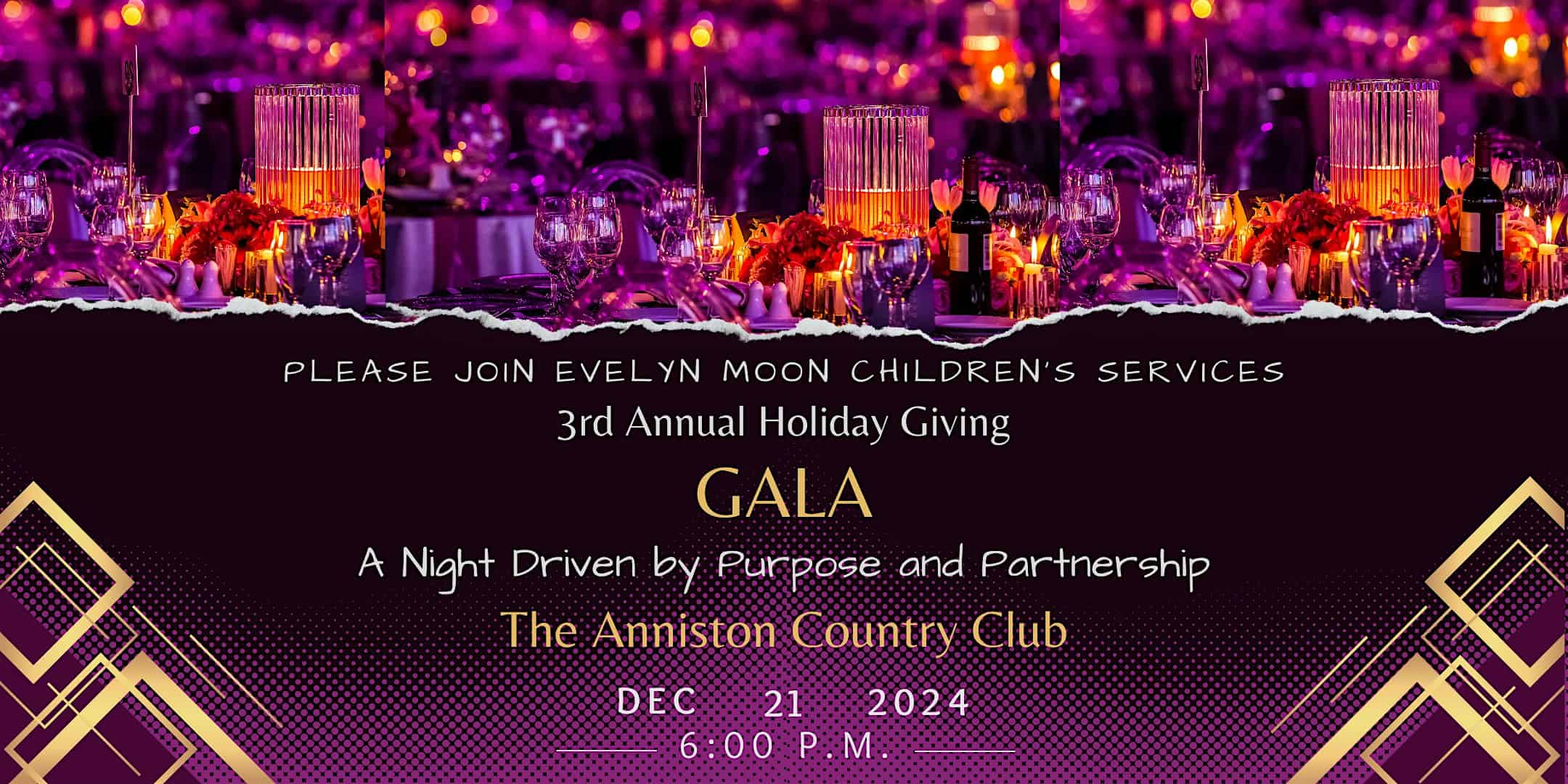 Evelyn Moon Children’s Services 3rd Annual Holiday Giving Gala – Anniston, AL