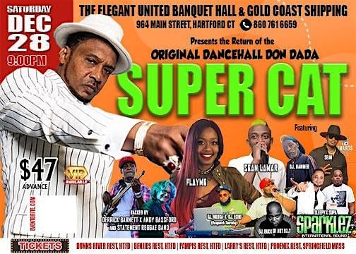 The Return of Super Cat: Live Reggae Concert – Hartford, CT