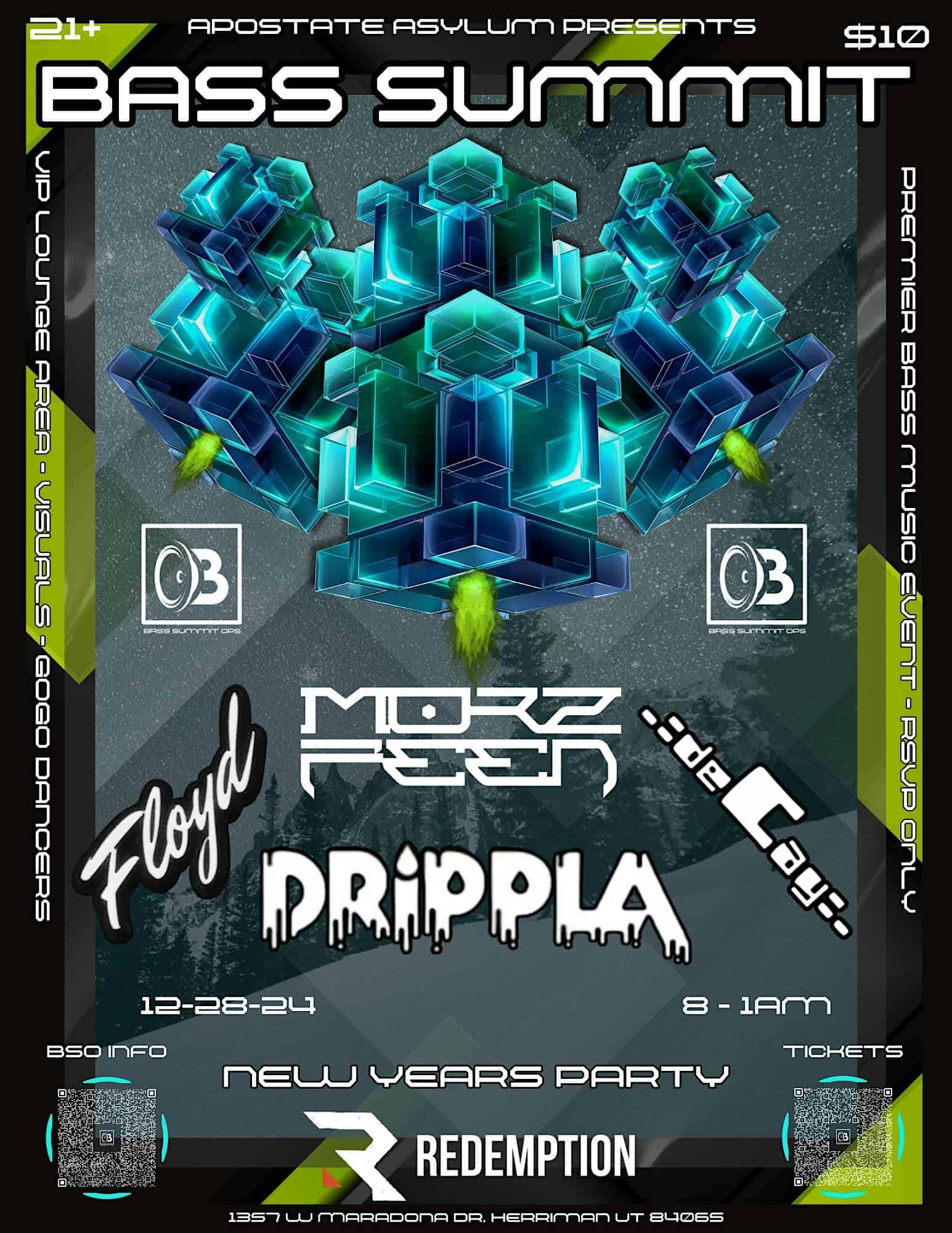 Bass Summit – Alien Invasion Edition Ft Morzfeen, Drippla, Decay, Floyd – Herriman, UT