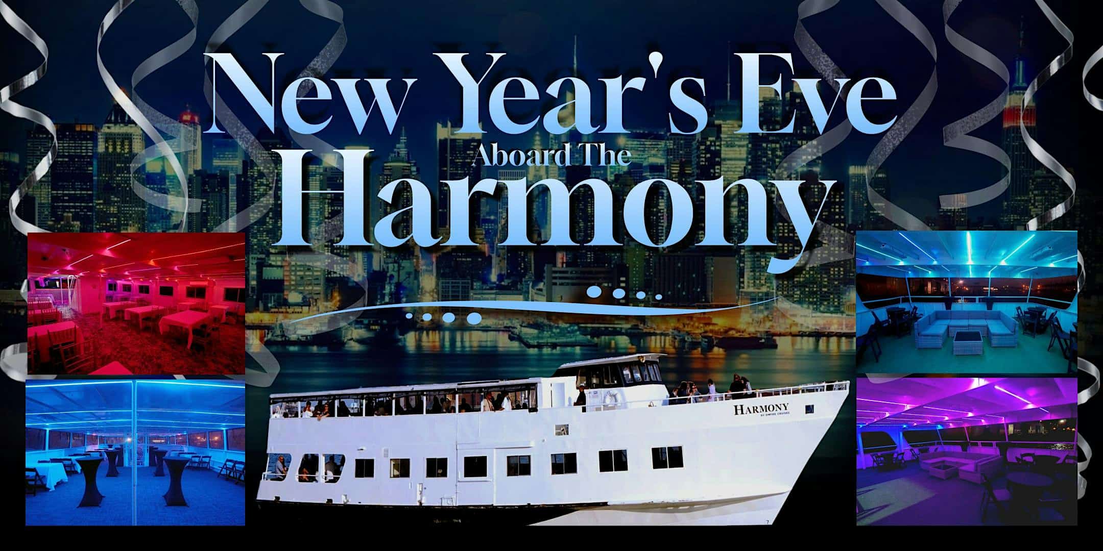 Harmony Yacht NYC New Years Eve Party Cruise – New York, NY