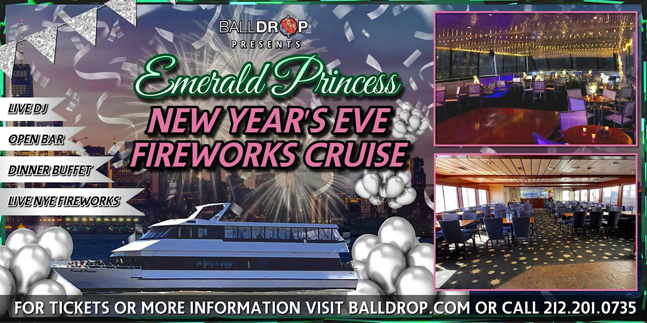 Emerald Princess Yacht New Years Eve party cruise – New York, NY