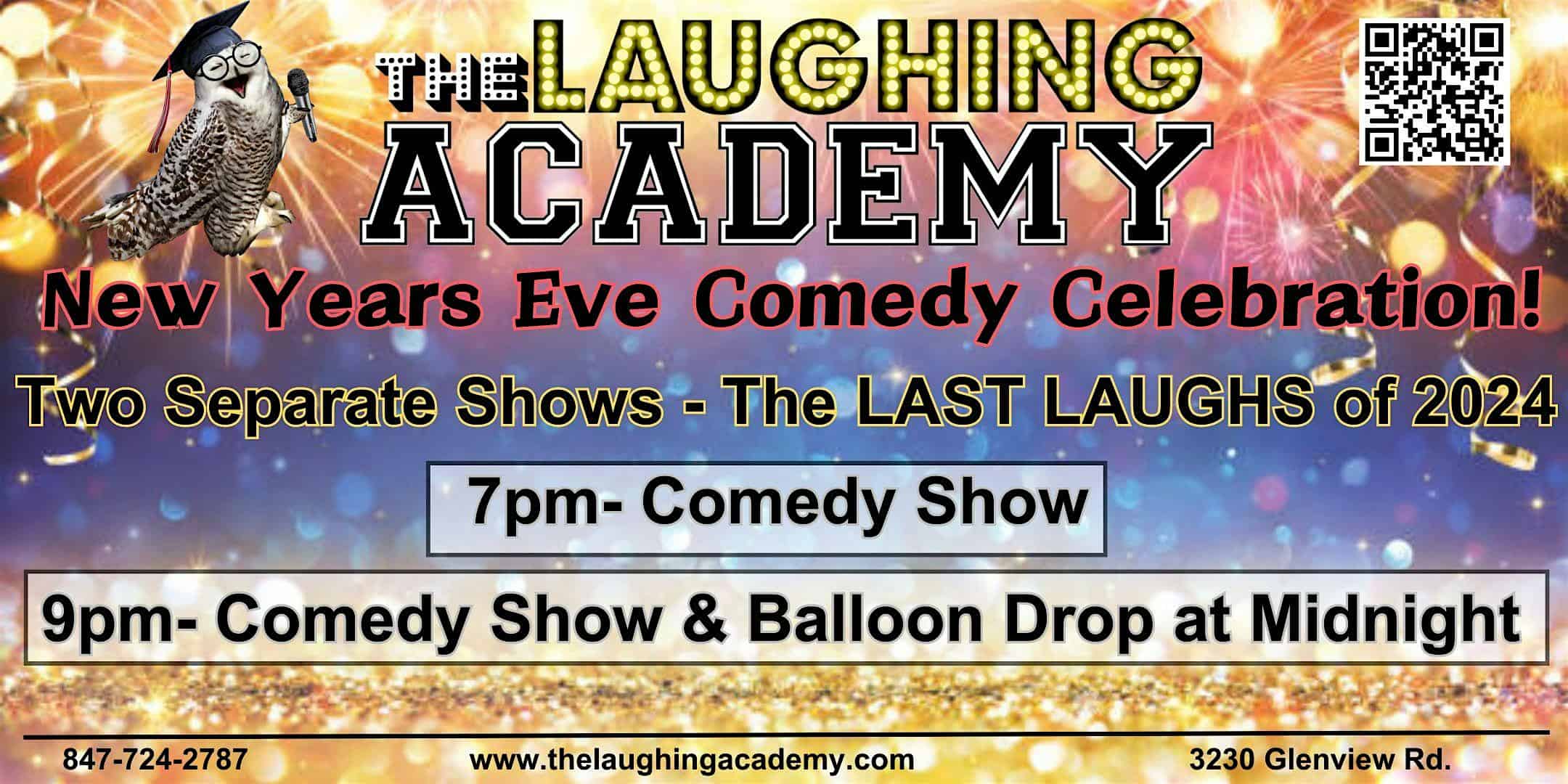 New Years Eve COMEDY Celebration! The LAST LAUGH of 2024 – Glenview, IL