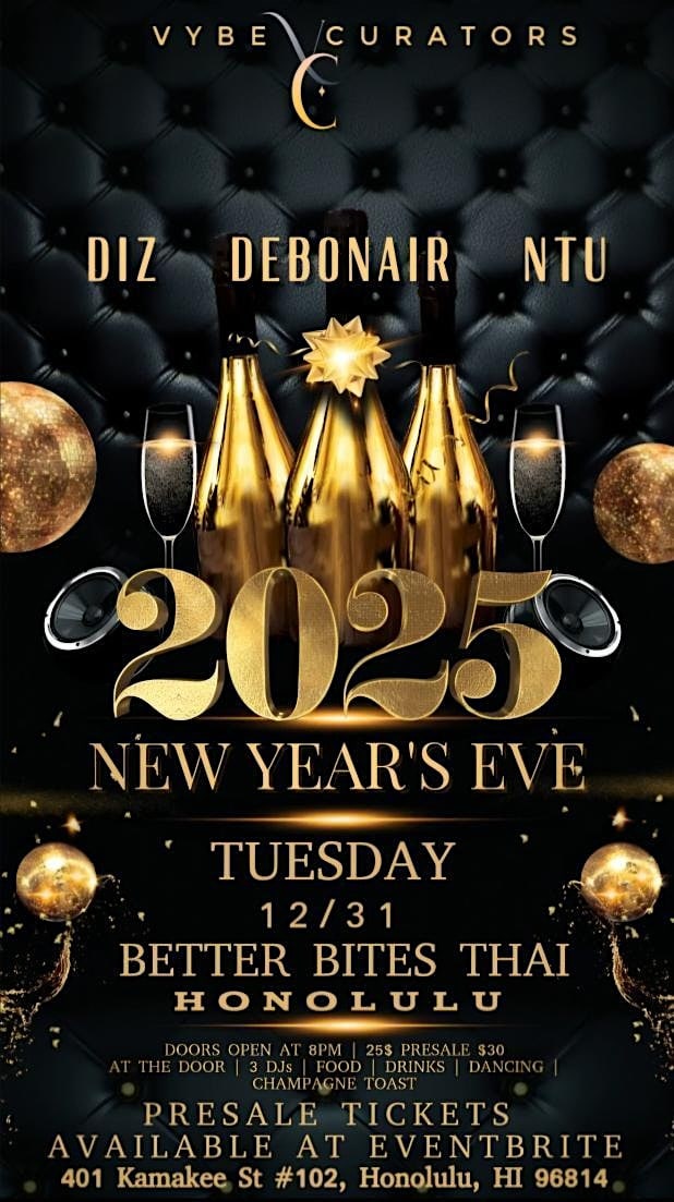 NEW YEAR’S EVE BASH – Honolulu, HI