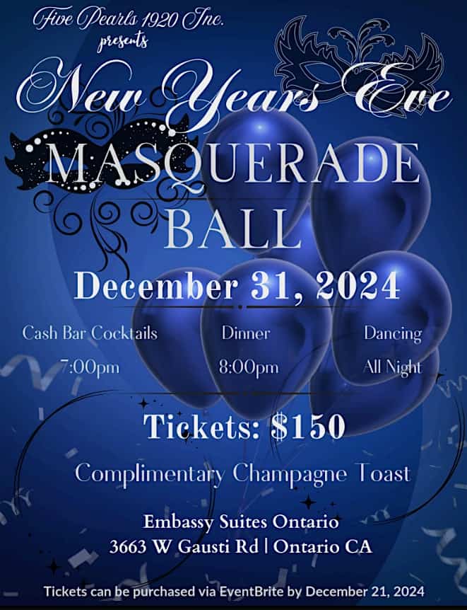 New Year’s Eve Masquerade Ball – Ontario, CA