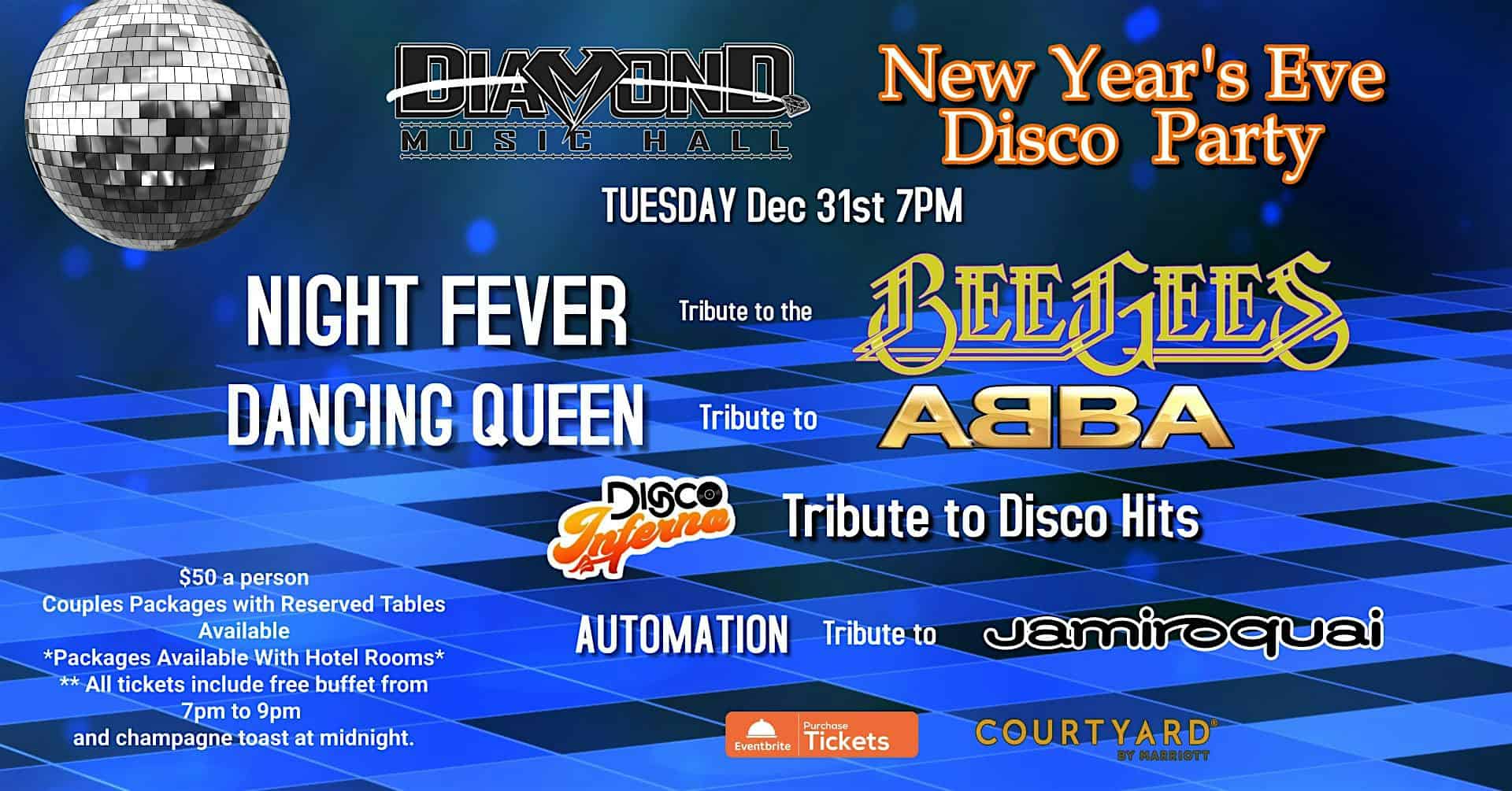 New Years Eve Disco Party at Diamond Music Hall – saint peters, MO