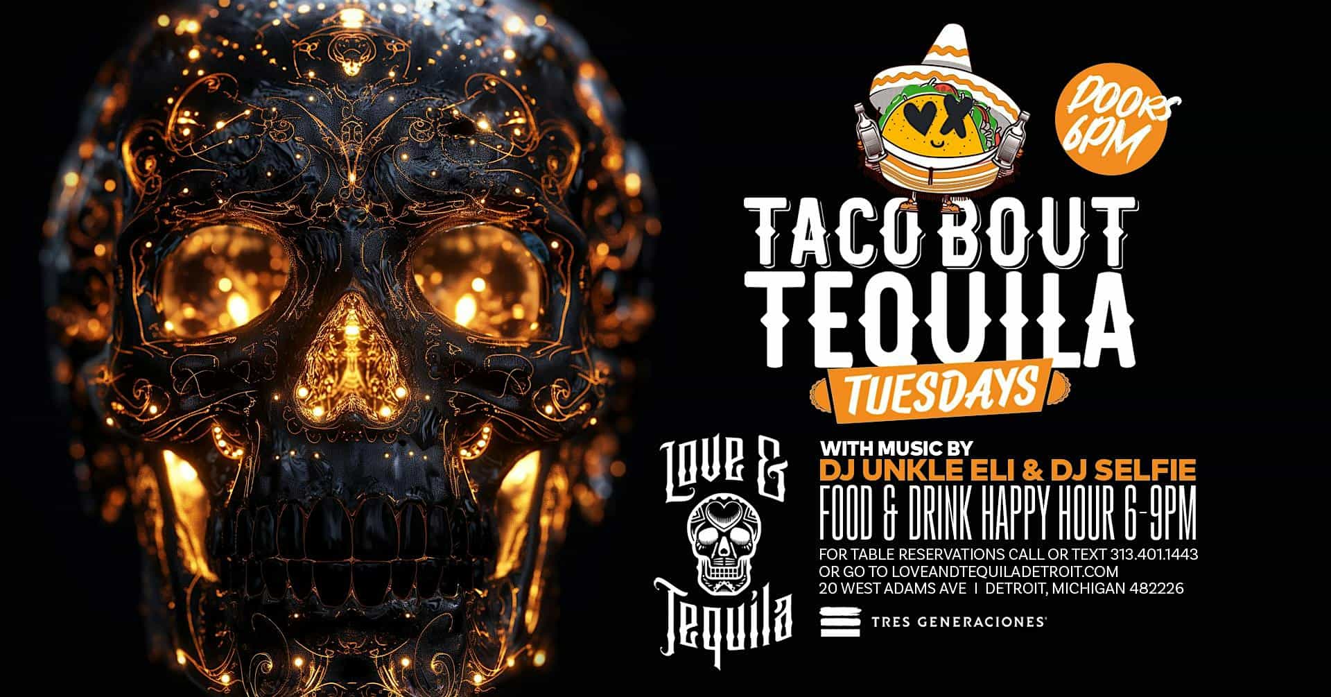 Taco Bout Tequila Tuesdays @love & tequila – Detroit, MI