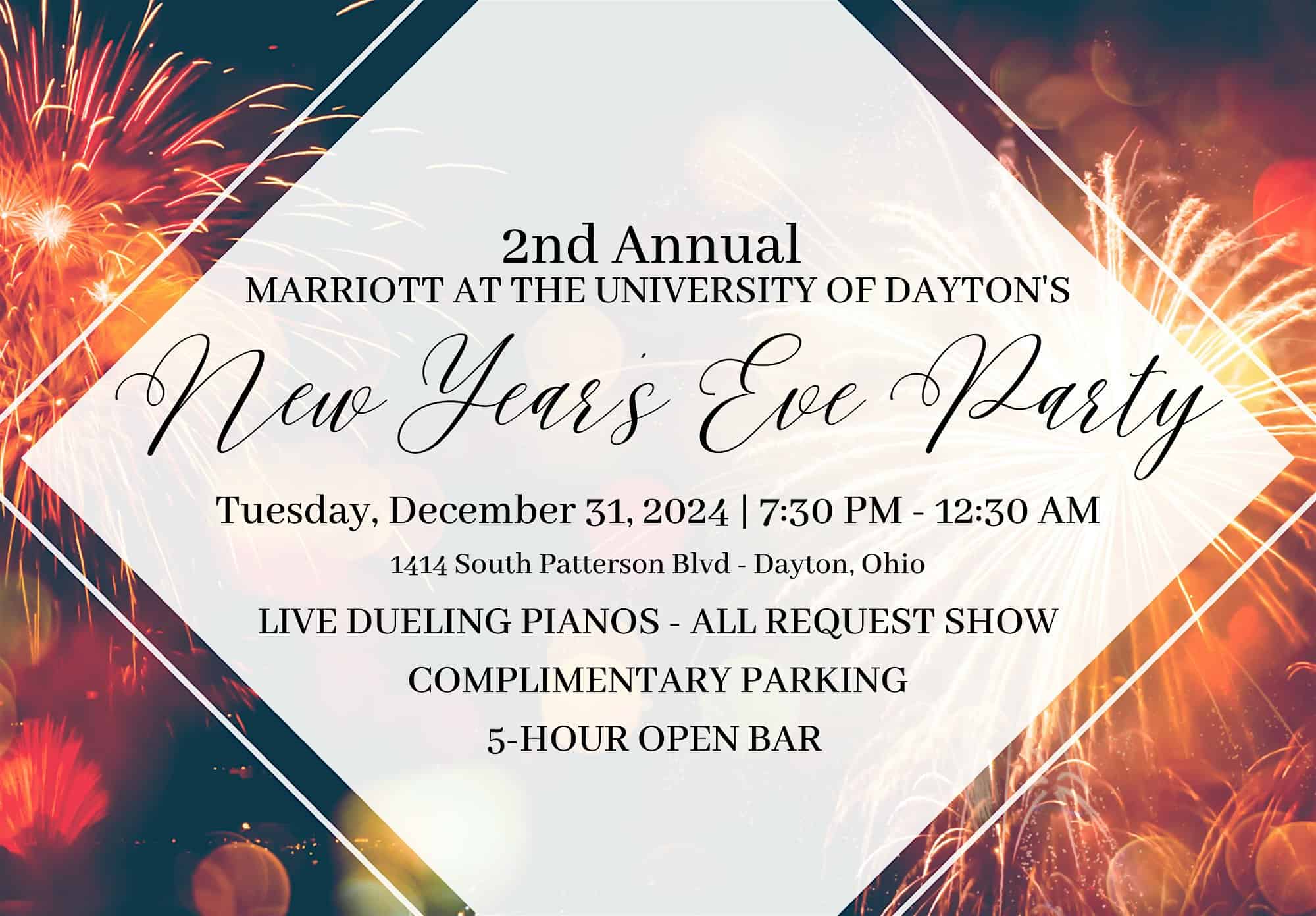 Black & White New Year’s Eve at Marriott at the University of Dayton – Dayton, OH