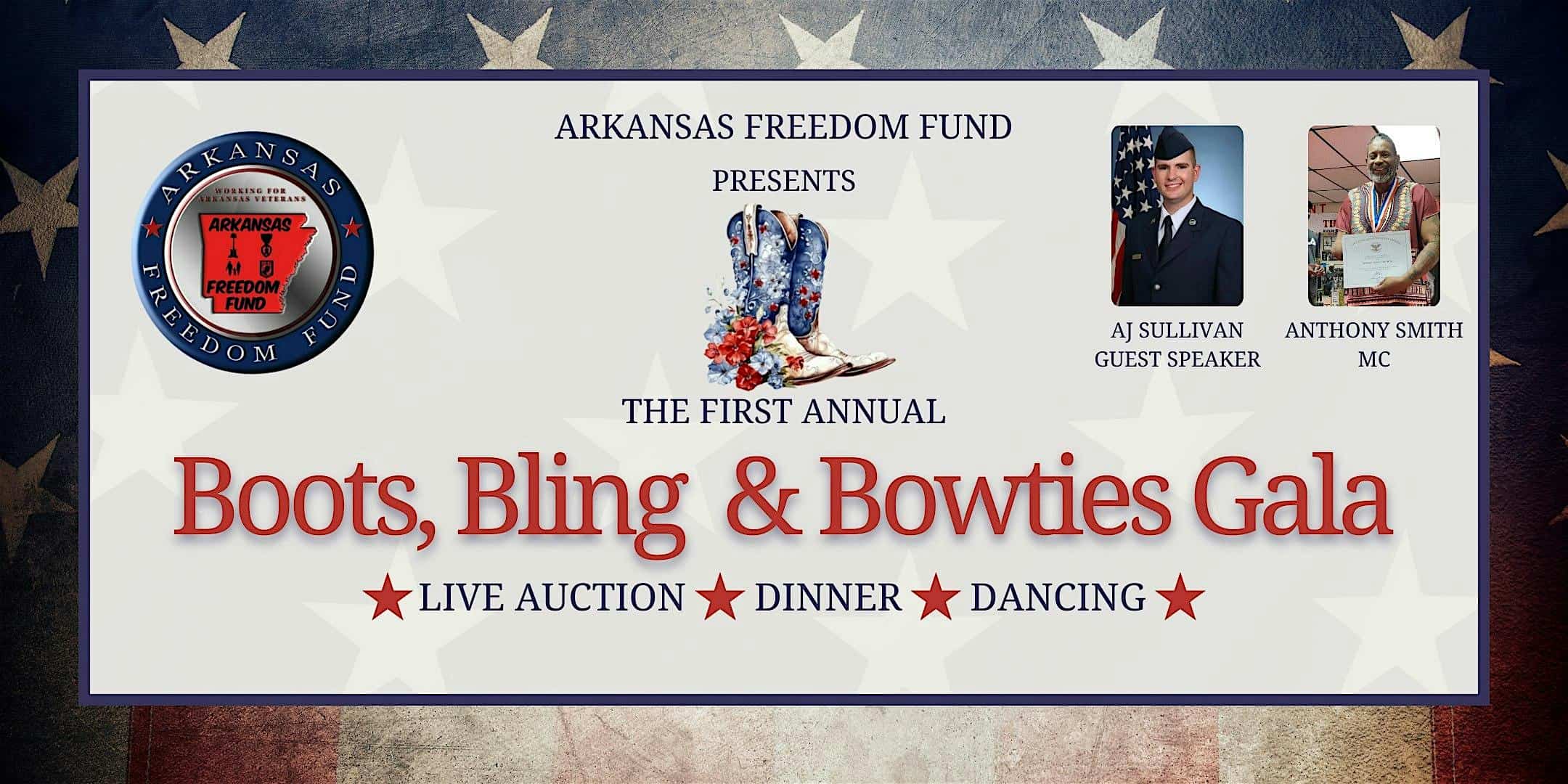 Boots, Bling & Bowties Gala – Arkansas Freedom Fund – North Little Rock, AR