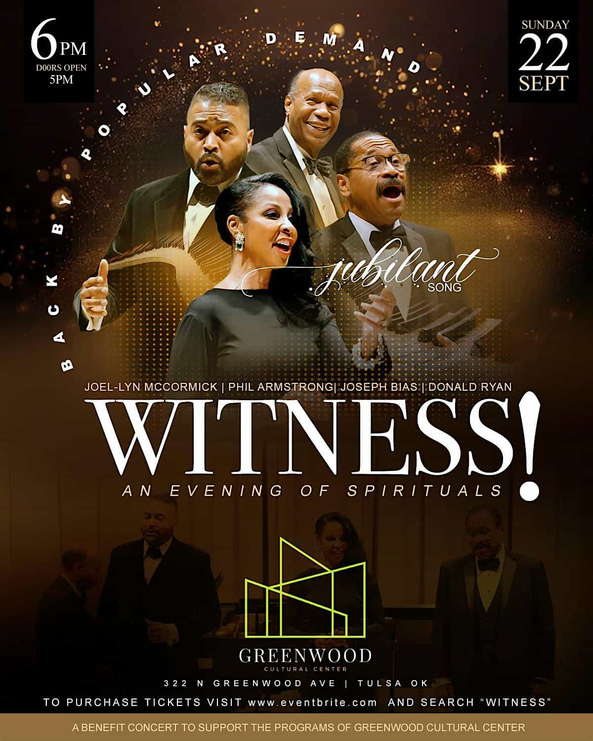 WITNESS! An Evening of Spirituals – Tulsa, OK