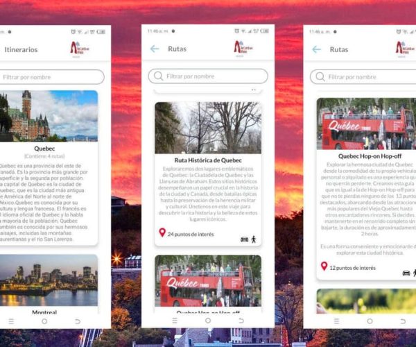 APP Self-Guided Routes Quebec with multi-language AudioGuide – Quebec, Canada