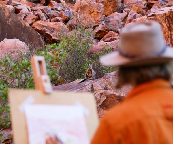 Alice Springs: Simpsons Gap Sunset Watercolor Painting Class – Northern Territory, Australia