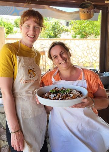 Bagheria: Fresh pasta cookery course in the open air. – Sicily, Italy