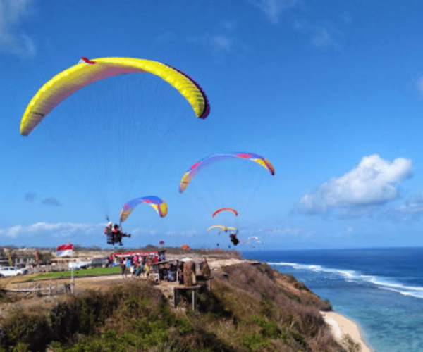 Bali: Flying Nusa Dua Tandem Paragliding with GoPro – Bali, Indonesia