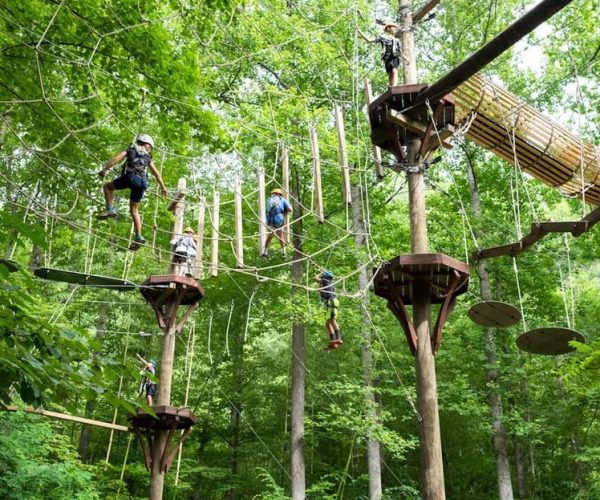 Bryson City: Zip Line Adventure Park Pass with Gear – Nantahala Outdoor Center, North Carolina