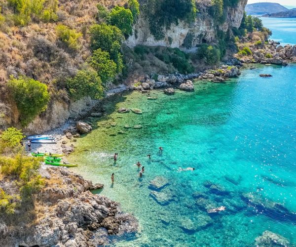 Caves of Porto Palermo: Kayak/SUP Tour with Castle Sea View – Vlorë County, Albania