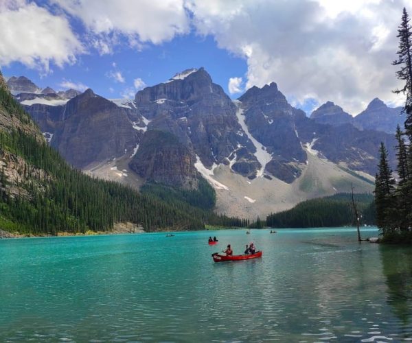 From Dead Man’s Flat/Canmore: Lake Louise & Moraine Lake & – Alberta, Canada