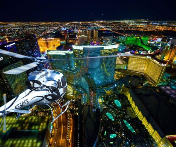 Las Vegas: Nighttime Helicopter Flight over the Strip – Las Vegas, Nevada