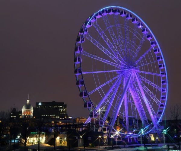 Montreal: Small Group Night Tour with La Grande Roue Entry – Quebec, Canada