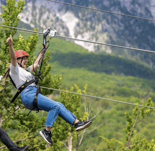 Theth’s new Zipline, the first of its kind in the area – Shkoder County, Albania