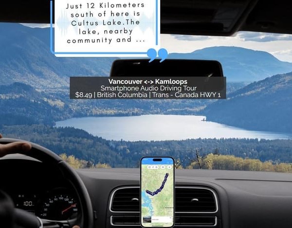 Vancouver and Kamloops: Smartphone Audio Driving Tour – British Columbia, Canada