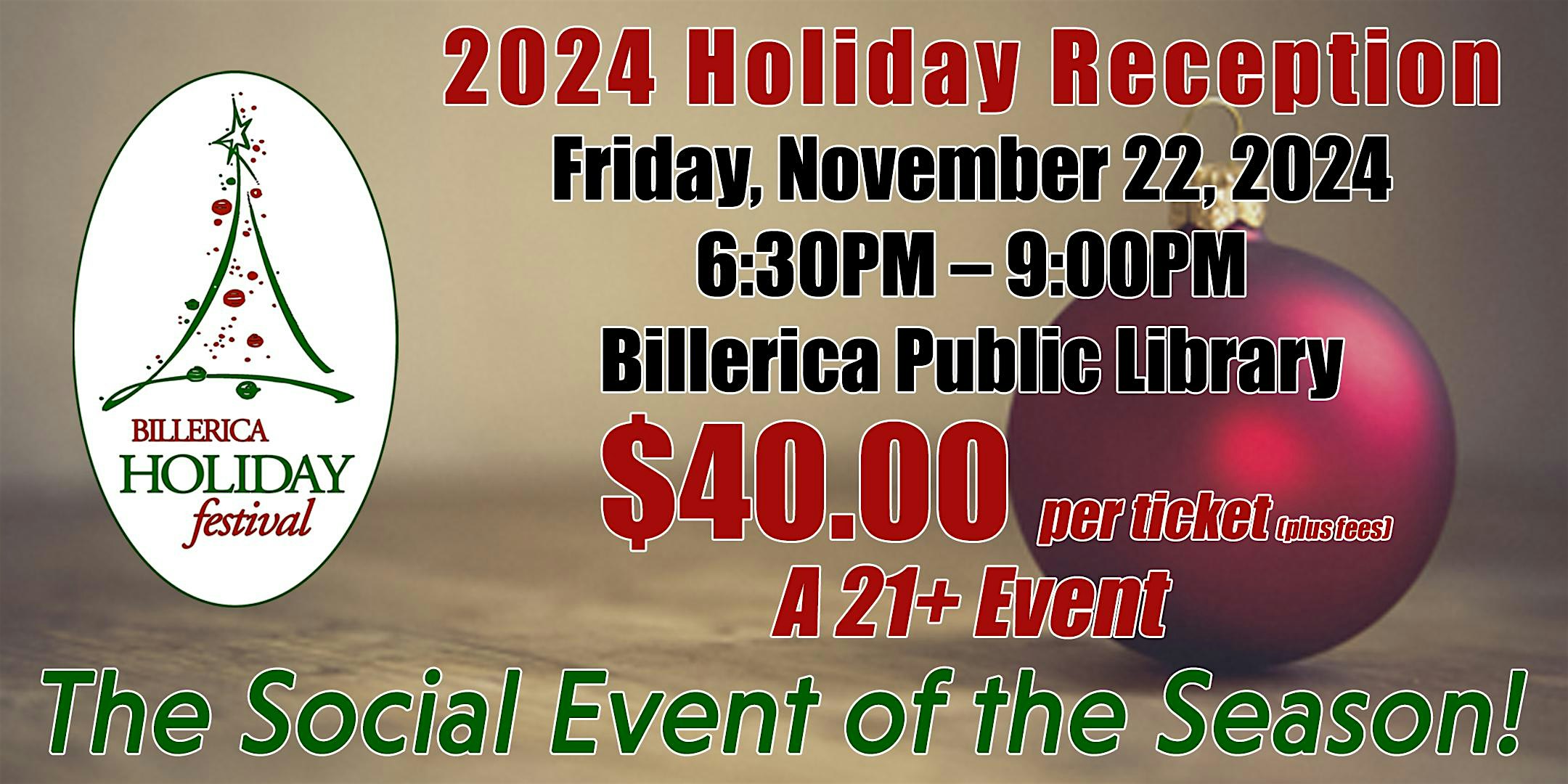 2024 Holiday Reception – Billerica, MA