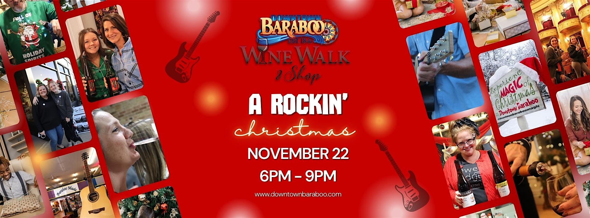 Winter Wine Walk: A Rockin’ Christmas – Baraboo, WI