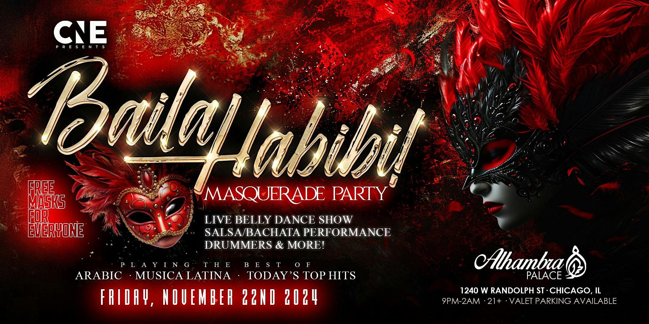 Baila Habibi Masquerade Party at the Palace – Chicago, IL