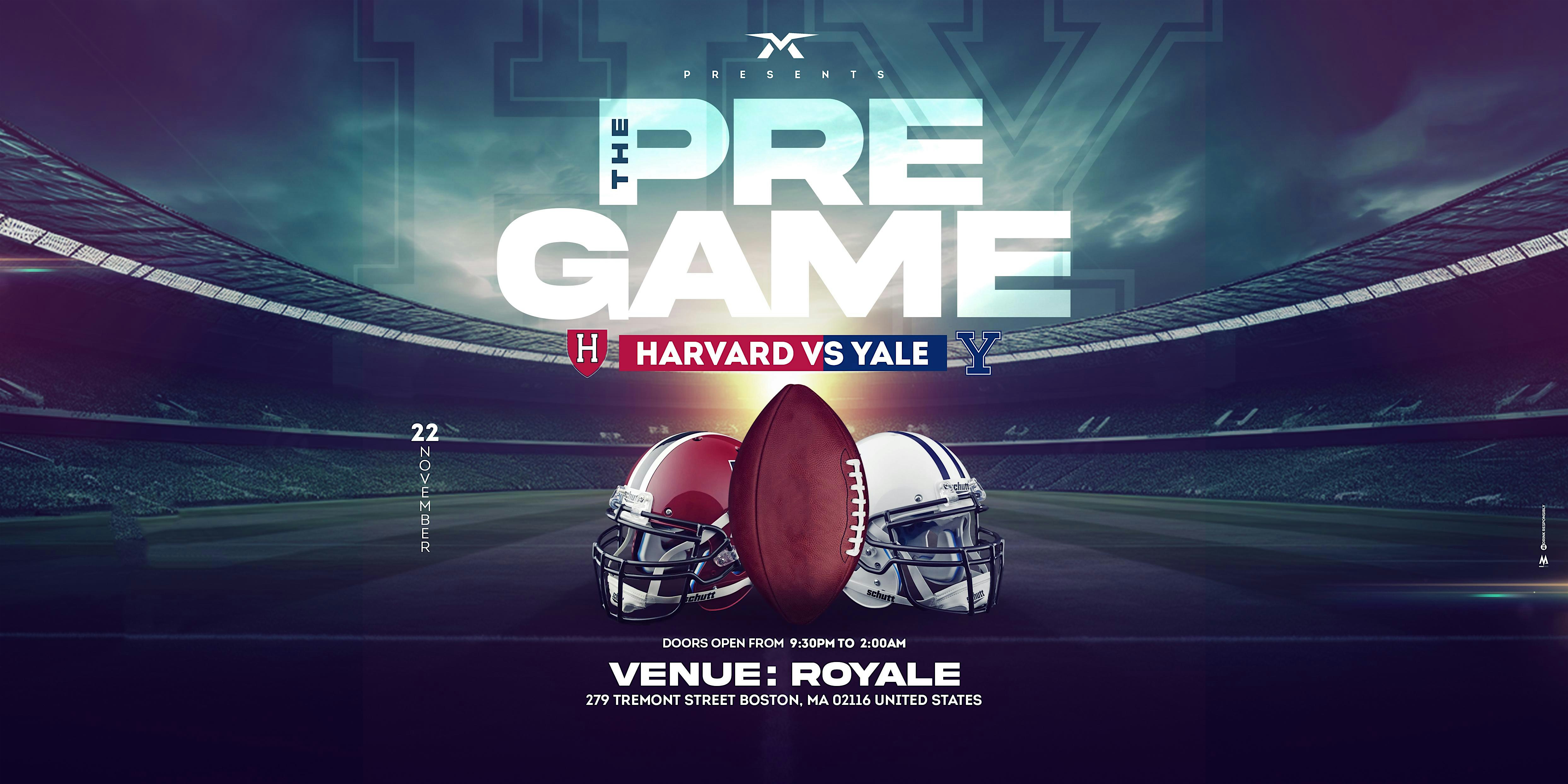 The Pre-Game: Harvard/Yale – Boston, MA