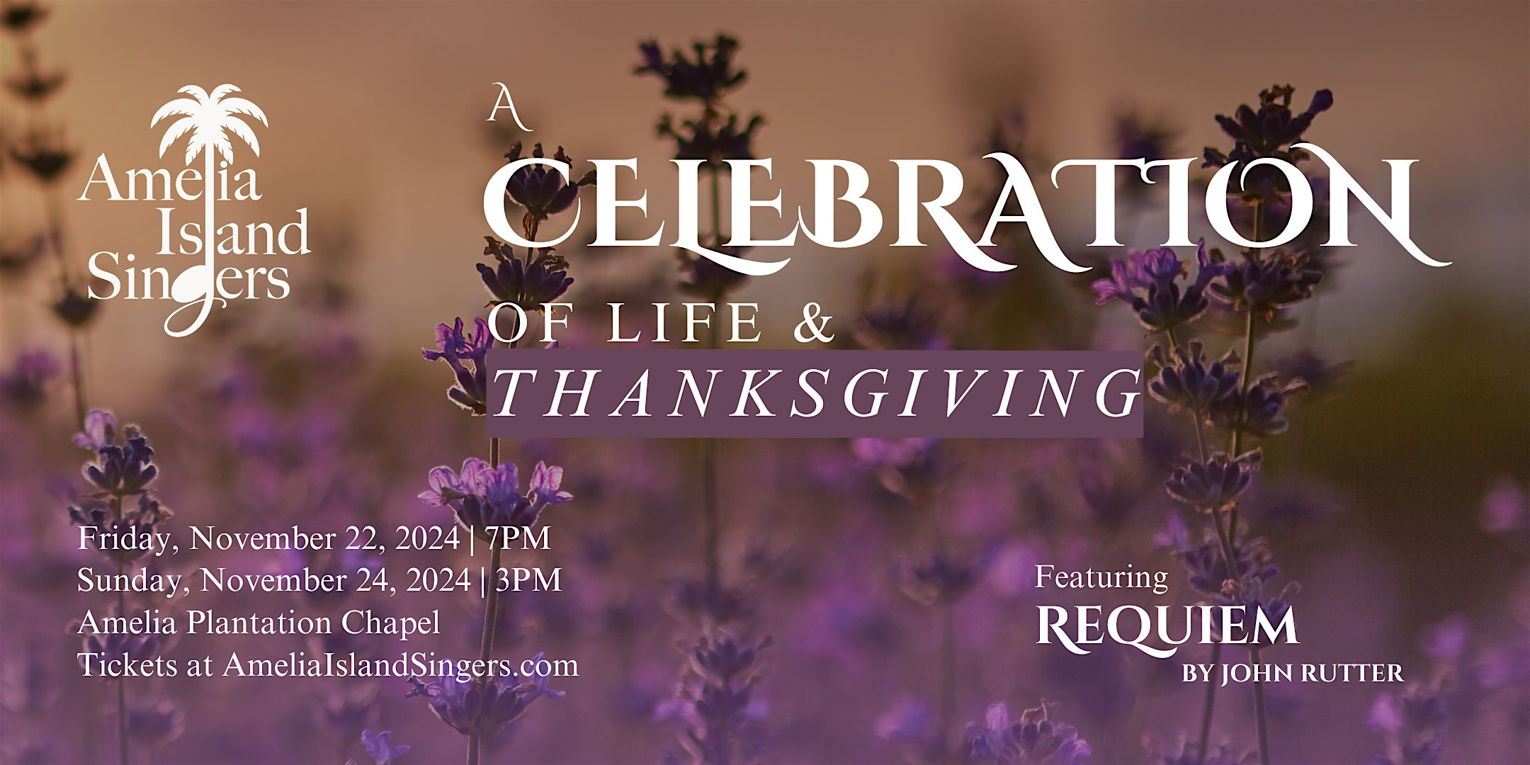 Amelia Island Singers present: A Celebration of Life and Thanksgiving – Fernandina Beach, FL