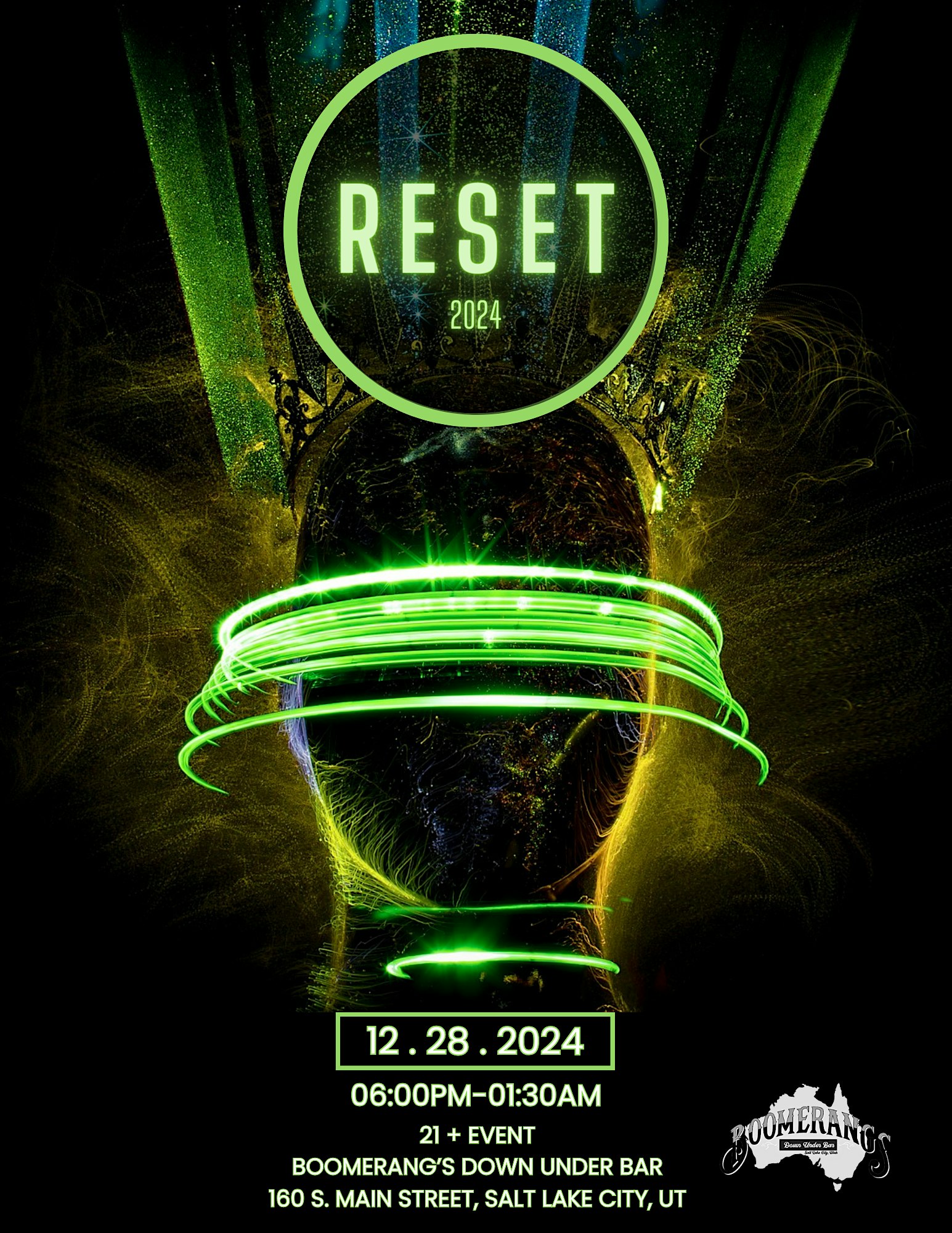 RESET NYE WEEKEND – Salt Lake City, UT