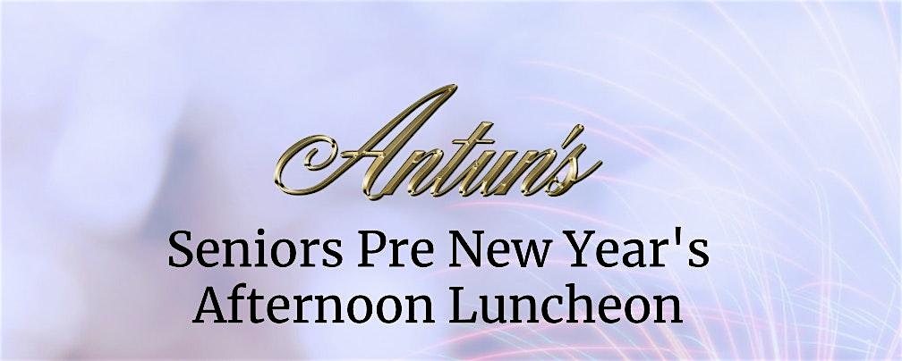 Antuns Senior Pre-New Years Eve Afternoon Luncheon 2024 – Queens, NY