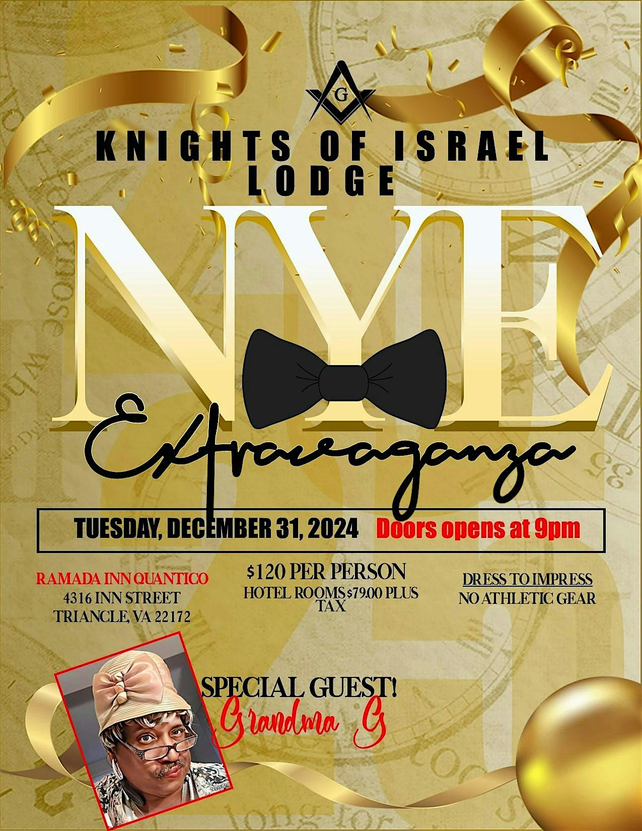 Knights of Israel New Years Eve 2024 – Triangle, VA