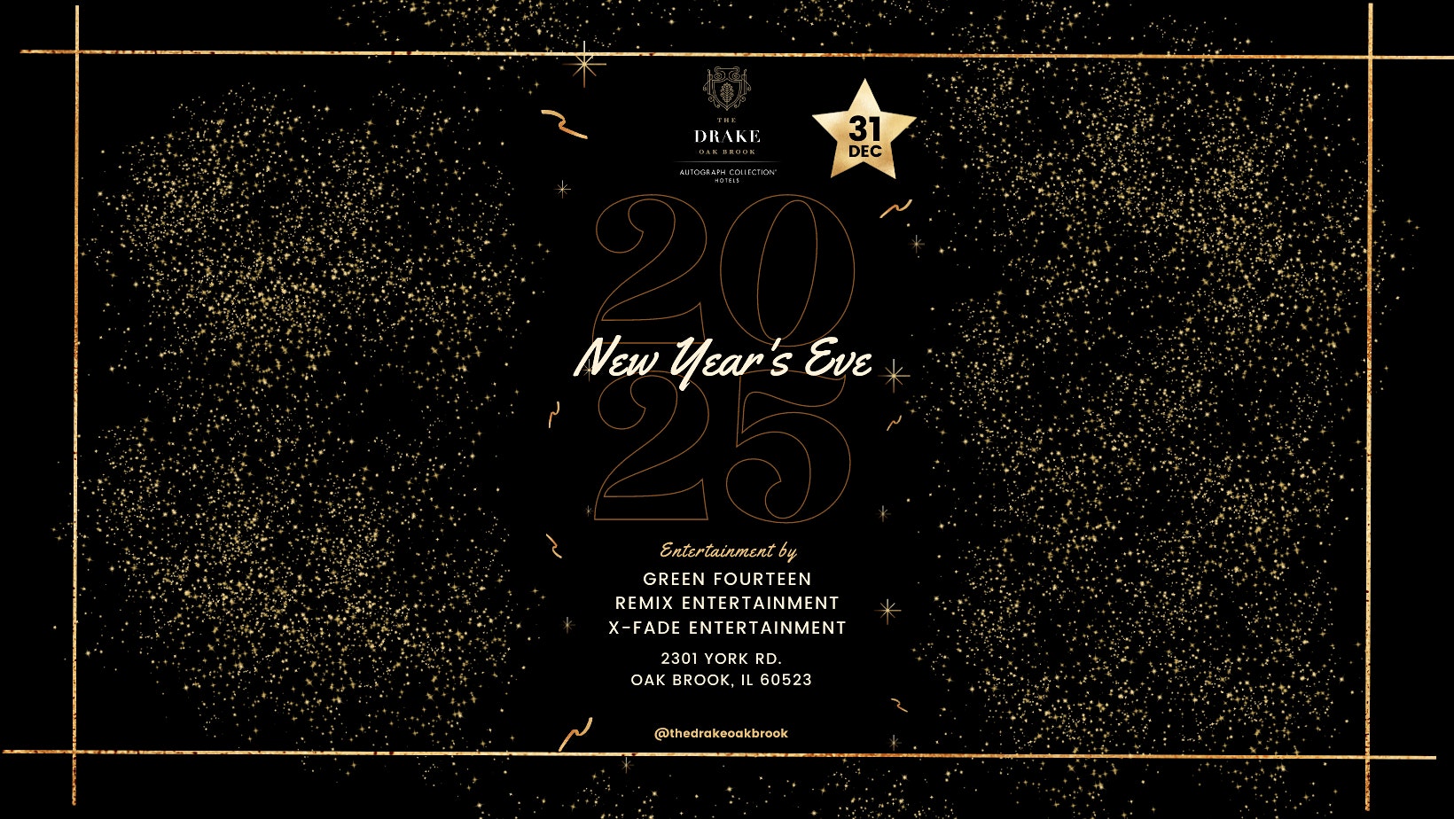 New Year’s Eve 2025 at The Drake Oak Brook – Oak Brook, IL