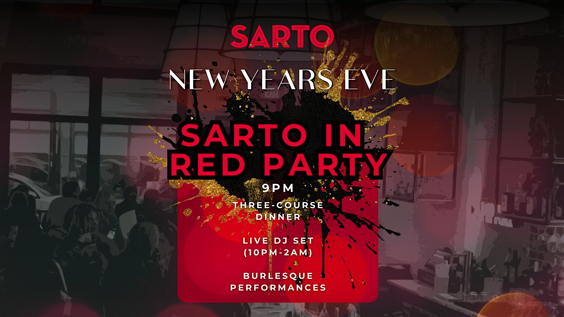 New Year’s Eve: Sarto in Red Party – Providence, RI