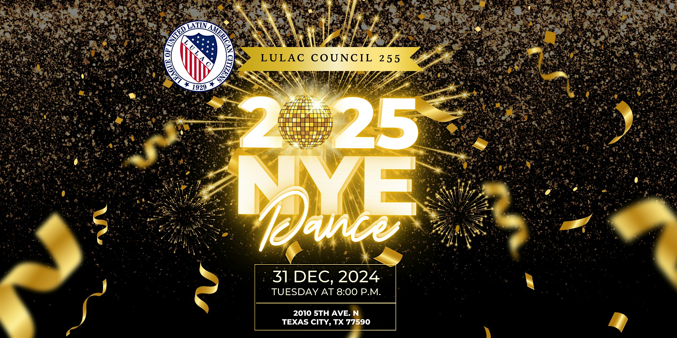 LULAC New Year’s Eve Dance – Texas City, TX