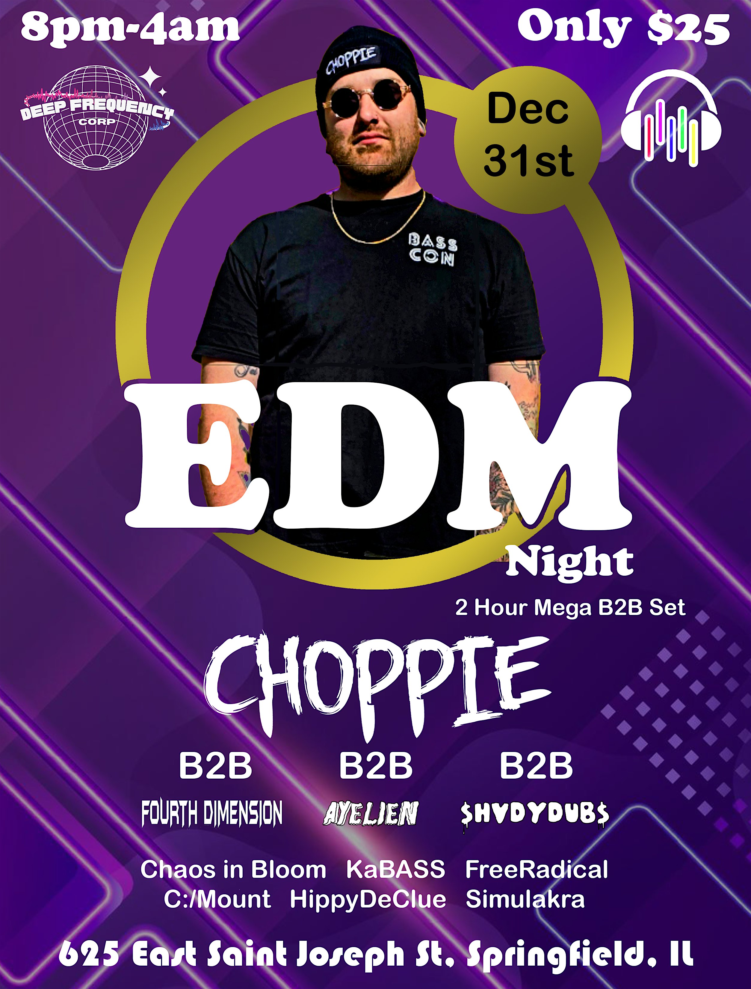 EDM New Years Night Springfield IL – Springfield, IL