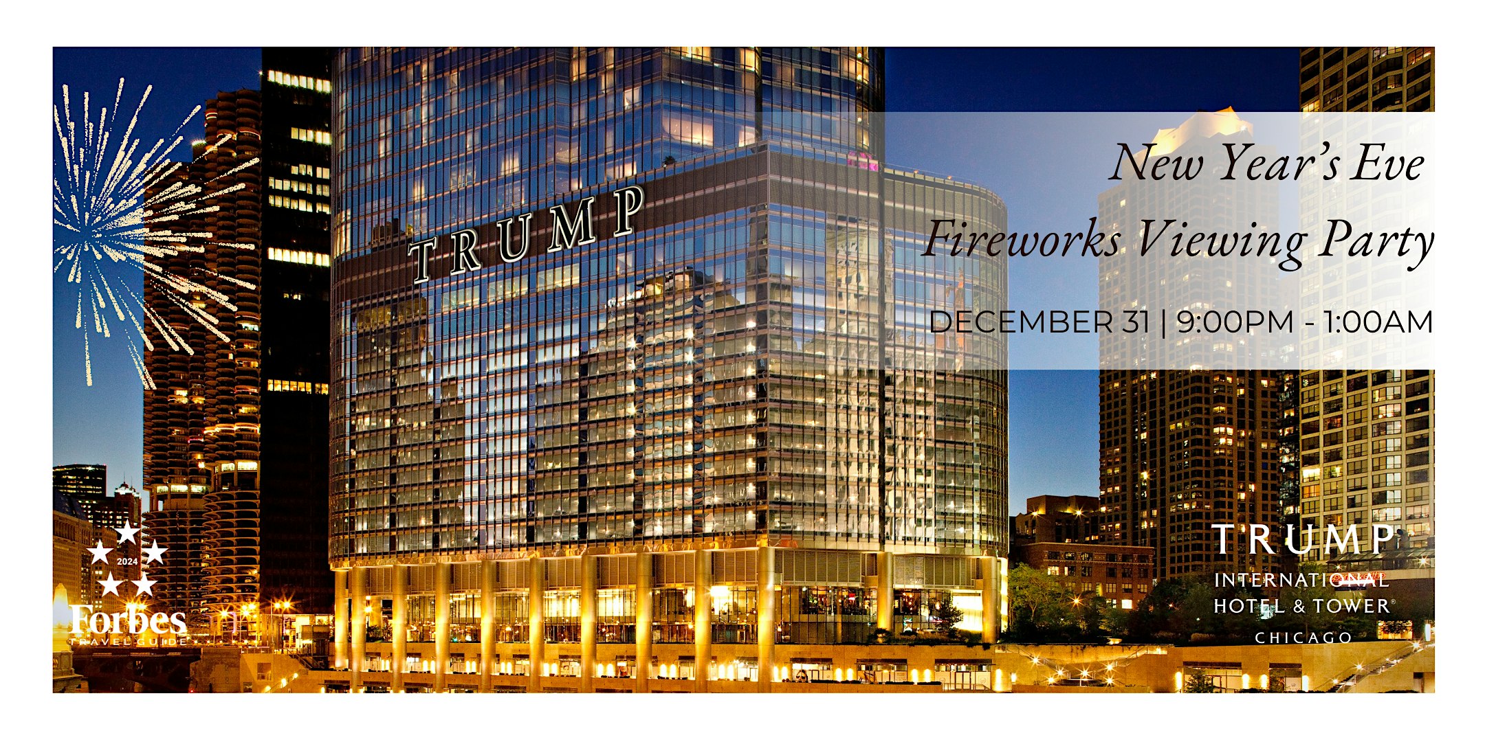 New Years Eve Fireworks Viewing Party – Chicago, IL