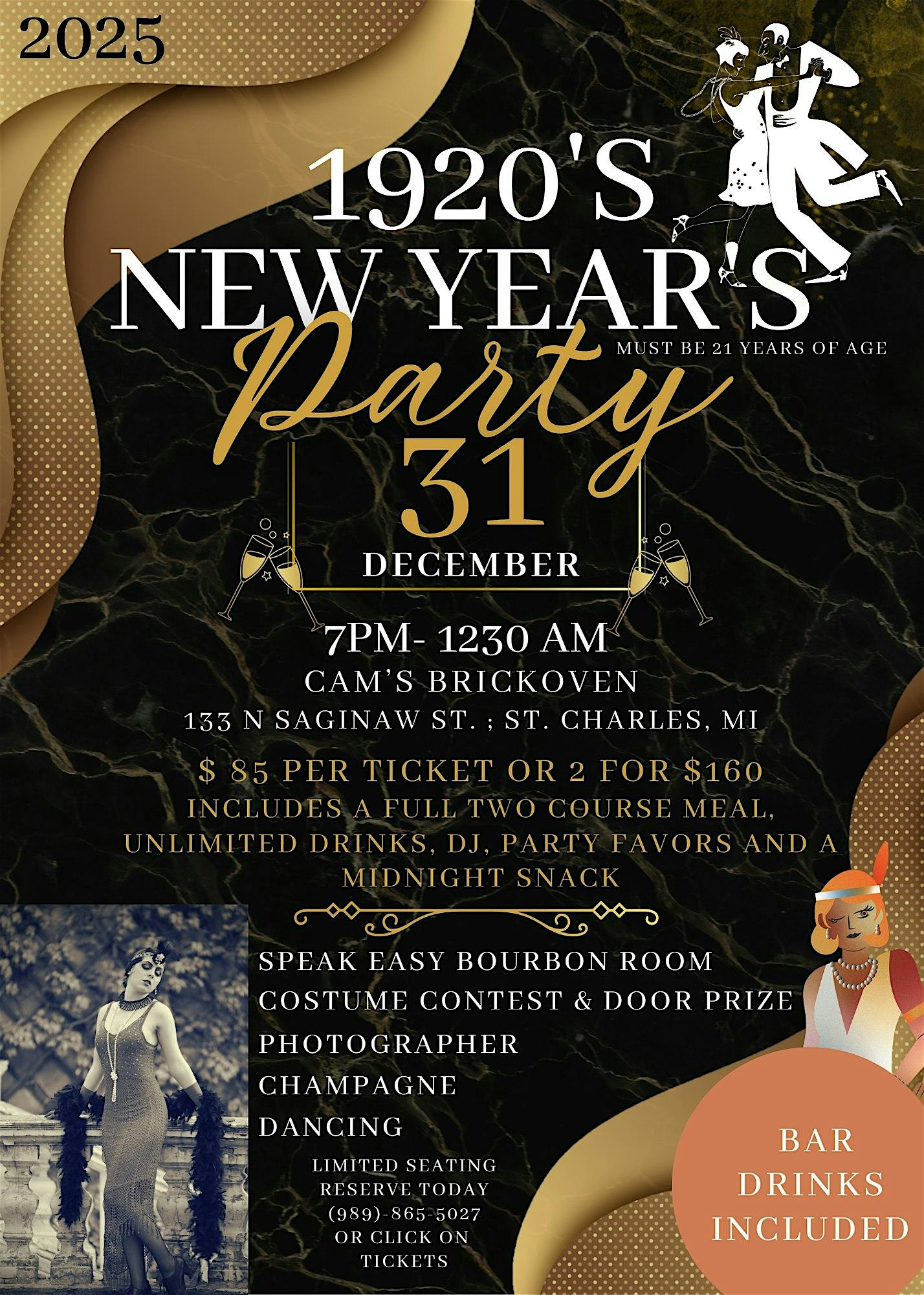 1920s New Years Eve Party – Saint Charles, MI