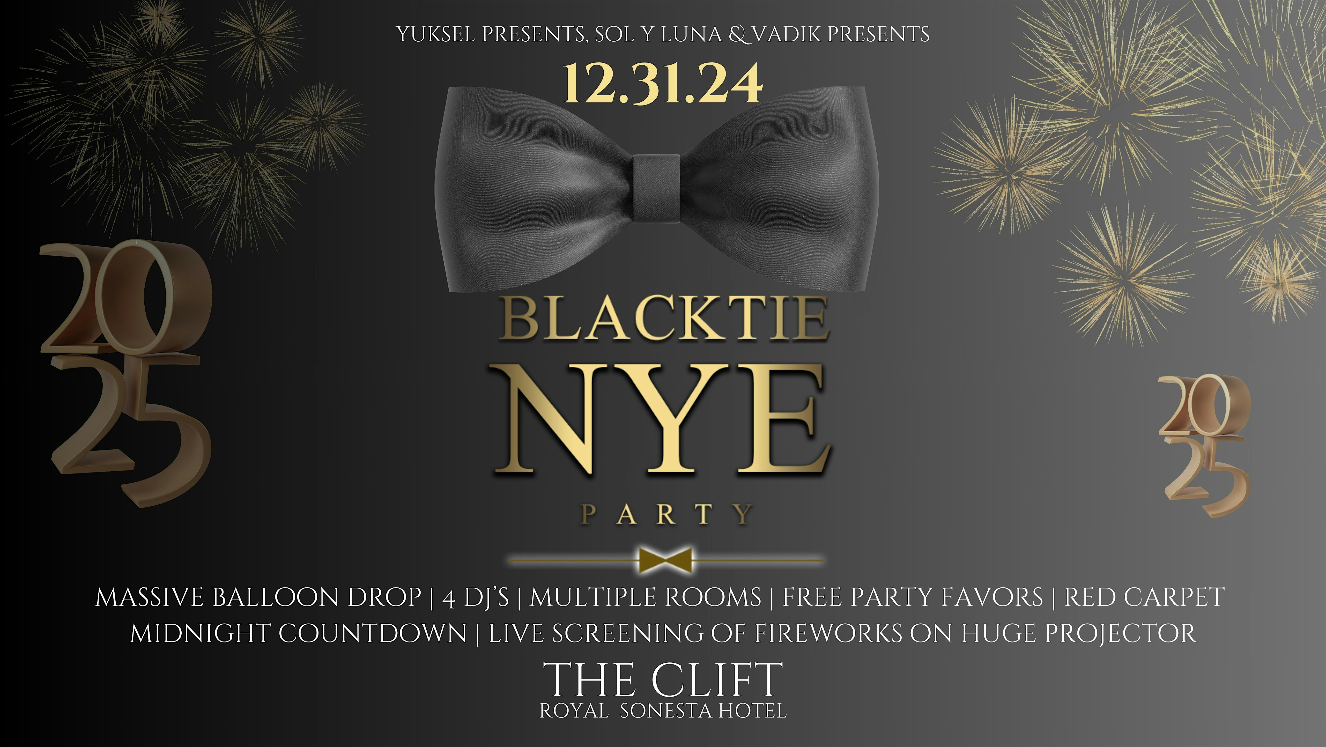 BLACK TIE NEW YEARS EVE 2025 @ HISTORIC CLIFT HOTEL W/ MASSIVE BALLOON DROP – San Francisco, CA