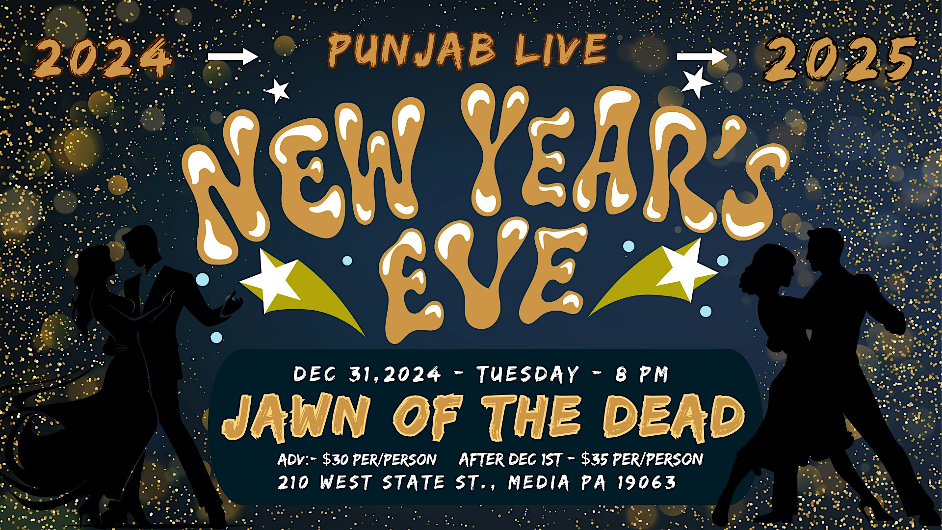 New Year Eve w/ Jawn of the Dead @PunjabLive – Media, PA